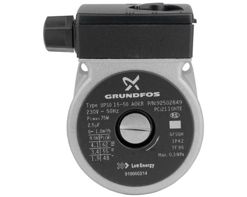 Двигатель циркуляционного насоса Grundfos UPS 15-50 против часовой (39818450.DV, 19928656.DV, 41367-1, 5661200DV)