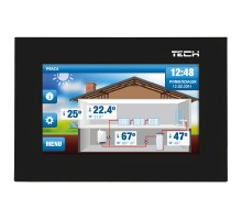 Проводной комнатный терморегулятор OPENTHERM Tech ST-2801 WI-FI Чёрный