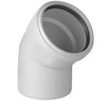 Отвод полипропиленовый белый для внутренней канализации Ø110х30° Pro Aqua Stilte