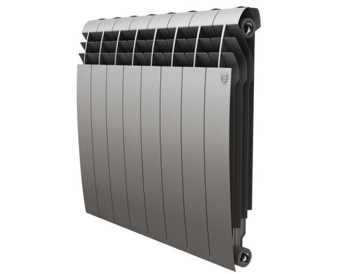 Биметаллический секционный радиатор Royal Thermo Biliner Satin Silver 500/8 секций, НС-1176319
