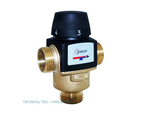 Универсальный термостатический смесительный клапан ДУ "1" TIM BL3170C04