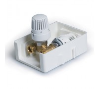 Регулировочный короб с термостатическим клапаном и ограничителем температуры обратного потока TIM, TCB-K-RTL01