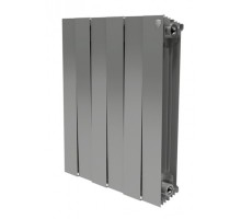 Биметаллический секционный радиатор Royal Thermo PianoForte Satin Silver 500/4 секции, НС-1176338