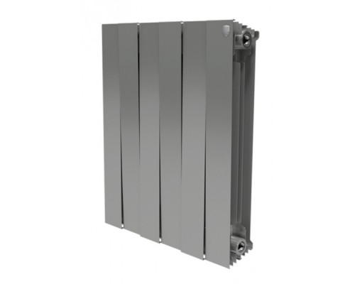 Биметаллический секционный радиатор Royal Thermo PianoForte Satin Silver 500/10 секций, НС-1176335