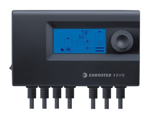 Контроллер Euroster 11WB (для управления твердотопливным котлом, насосом Ц.О. и ГВС)
