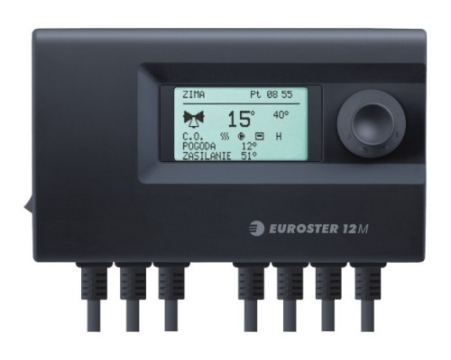 Контроллер Euroster 12M (для управления насосом Ц.О. и сервоприводом смесительного клапана)