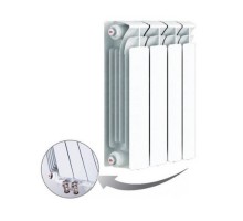 Биметаллический радиатор Rifar Base Ventil 500, 4 секции, 788 Вт, НП, правое
