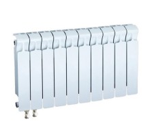 Биметаллический радиатор Rifar Monolit Ventil 350, 10 секций, 1340 Вт, НП, правое