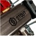Коллекторная группа STOUT на 4 отвода из нержавеющей стали с расходомерами SMS 0917 000004