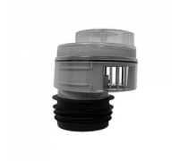 Вентиляционный клапан (аэратор) для канализации со смещением, прокладкой и прозрачной крышкой 4