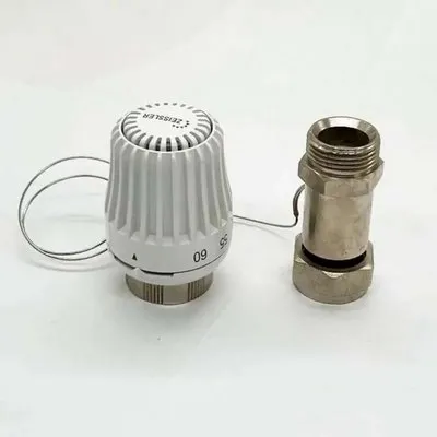 Головка термостатическая (термоголовка) 20-60 °C 3/4"ЕК Tim с выносным проточным сенсором TH-S-0801
