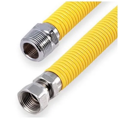 Подводка растягивающаяся 1/2" для газа гайка-штуцер 0,5-1 м Зубр 51007-G/S-050-100