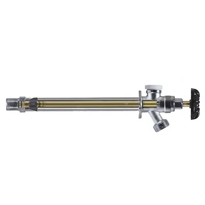 Незамерзающий кран латунный НАР-НАР резьба 1/2"х3/4" хром TIM W-HF