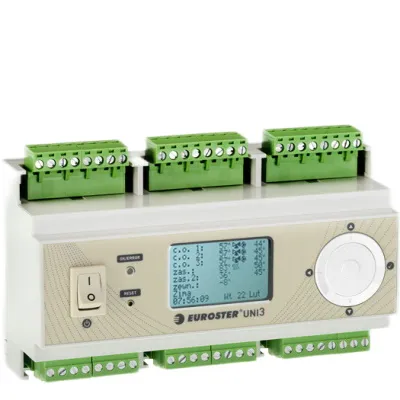 Контроллер отопления Euroster UNI3 погодозависимый для управления тремя контурами со смесительными клапанами в комплекте с датчиками EUNI3