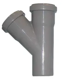 Тройник для внутренней канализации Ø50х50/45° серый HT Ostendorf 112200