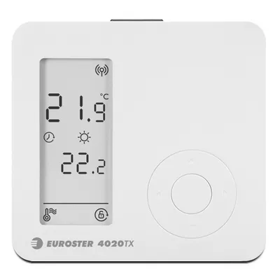 Euroster Термостат 4020TXRX белый беспроводной
