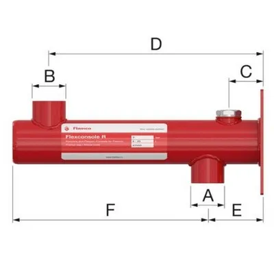 Крепёж для бака (консоль) Flamco Flexconsole 3/4" (бак вверх) красный 27950