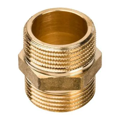 Ниппель латунный наружная резьба Stout