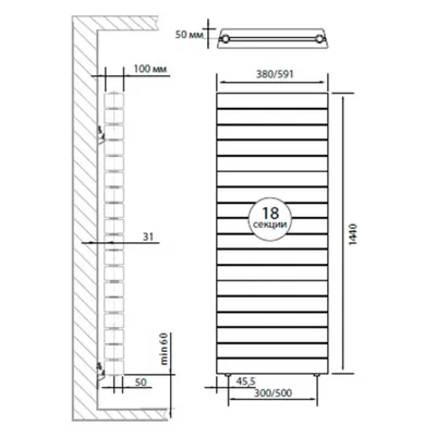 Радиаторы Royal Thermo PianoForte Tower 500 Bianco Traffico биметаллические, белые боковое подключение