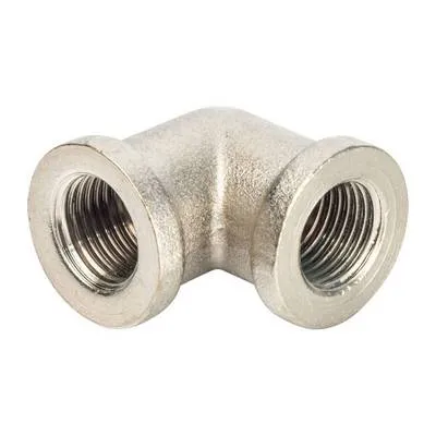 Угол латунный внутренняя резьба никелированный Stout