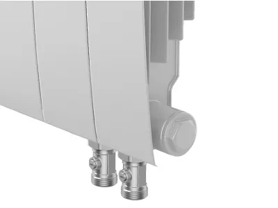 Радиаторы Royal Thermo BiLiner 350 Bianco Traffico VR биметаллические, белые нижнее правое подключение