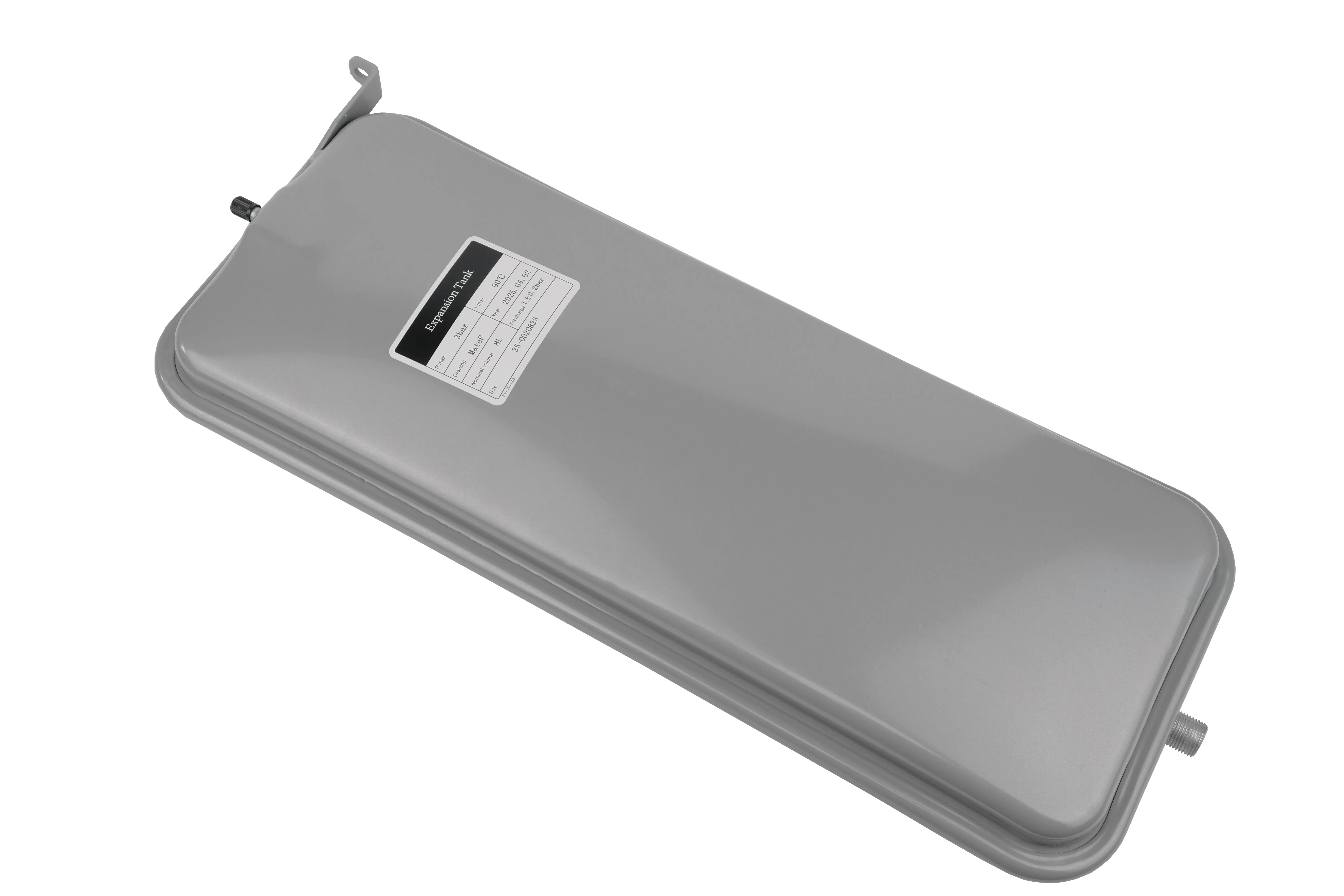 Расширительный бак для котла 8 л 3/8" прямоугольный серый (39819570, 13N6000623, 13n0000602, 8824-00.060, 1.027080), ET-REC-8L-G3/8