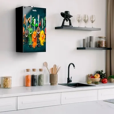 Колонка газовая Ballu GWH 10 Fiery Glass Curry НС-1584732