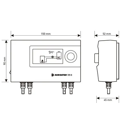 Контроллер отопления Euroster 11B для управления насосом ГВС E11B