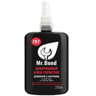 Фум жидкий КРАСНЫЙ 250 г №707 демонтаж с нагревом Pipal QS Mr.Bond MB4070700250
