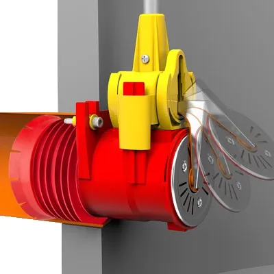 Клапан обратный универсальный Karmat Ø200 для бетонных колодцев с вынимаемой крышкой UZBBW200