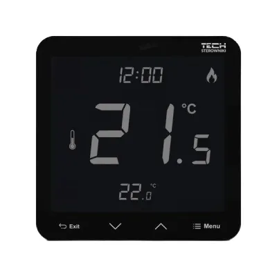 Терморегулятор проводной R-9S Plus Tech серия 9, с датчиком  влажности