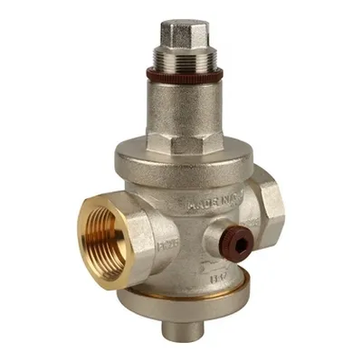Регулятор давления воды ВВ 1" Ру=1-6 бар с отводом под манометр никель Itap 1430100