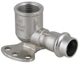 Водорозетка с внутренней резьбой ВР Ø15х1/2" (ПРЕСС-нержавейка) Valtec VTi.954.I.001504