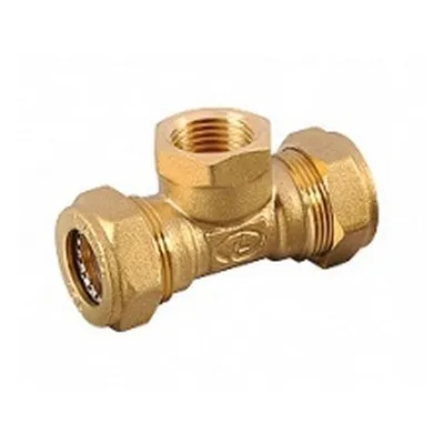 Тройник для гофрированной трубы с внутренней резьбой ВР Ø15х1/2"х15 Lavita T/S 15*1/2"*15