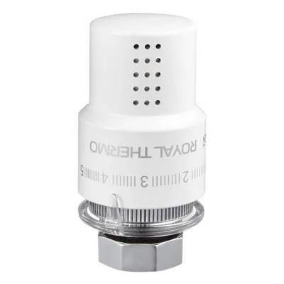 Головка термостатическая (термоголовка) M30х1,5 жидкостная Белый Royal Thermo Design RTO 07.0009