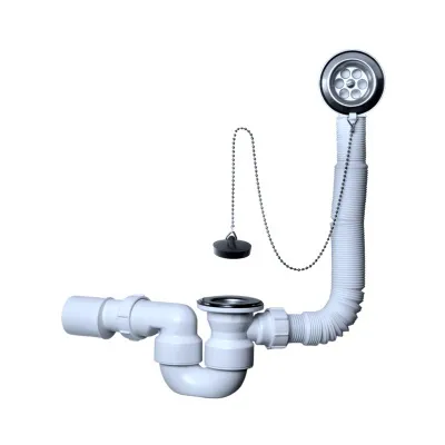 Сифон для ванны 11/2"х40/50 прямоток, пластик McAlpine MRB1-EX