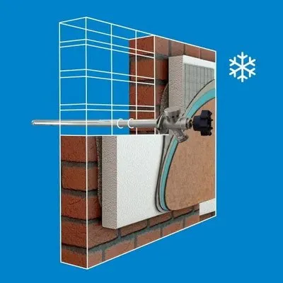 Незамерзающий кран латунный НАР-НАР резьба 1/2"х3/4" хром WWSystem