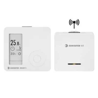 Euroster Термостат с недел. програм. упр. 4040 TXRX белый беспроводной