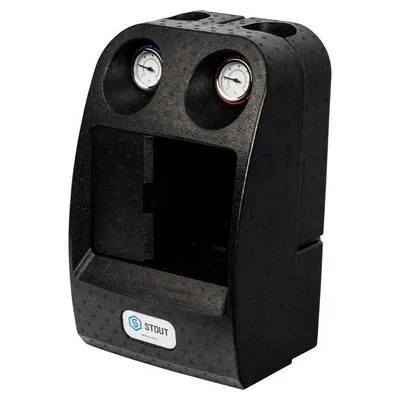 Насосная группа с 4-ходовым термостатическим клапаном Ду25 в теплоизоляции (без насоса) Stout SDG-0002-002501