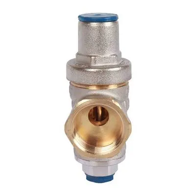 Регулятор давления воды ВВ 3/4" Ру=1-5,5 бар PN16 поршневой с отводом под манометр Никель Stout SVS-1010-000020