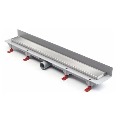 Лоток душевой MCH Floor/Klassik 750 мм боковой слив Ø40 с рамкой пластик и решёткой Хром К стене CH-750K2