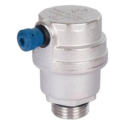 Воздухоотводчик автоматический Stout 1/2" Наружная резьба горизонтальный выпуск Никель SVS-1012-000015