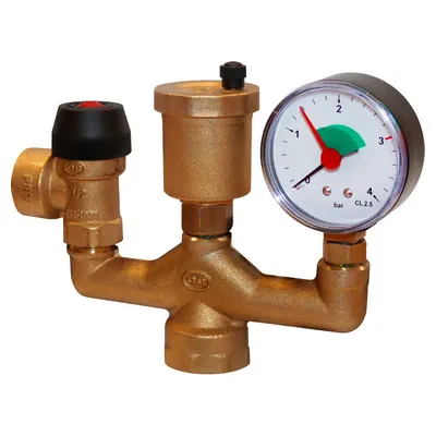 Группа безопасности котла до 50 кВт 1" 3 бар Stout SVS-0040-015025