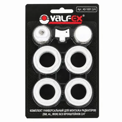 Комплект пробок для монтажа рабиаторов 3/4" Valfex (без кронштейнов), AD-1001 3/4