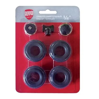 Комплект пробок 7 шт. 3/4'' Royal Thermo чёрный НС-1156777