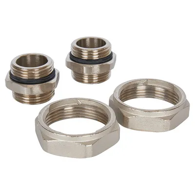 Смесительный узел для тёплого пола 20-55 °С (без насоса) с термостатическим клапаном, латунь никелированная Stout SDG-0120-005010