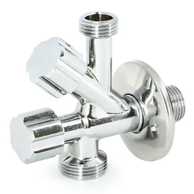 Кран шаровой комбинированнный для сантехнических приборов ННН 1/2"х1/2"х3/4" трёхпроходной Хром Uni-Fitt 184A2231