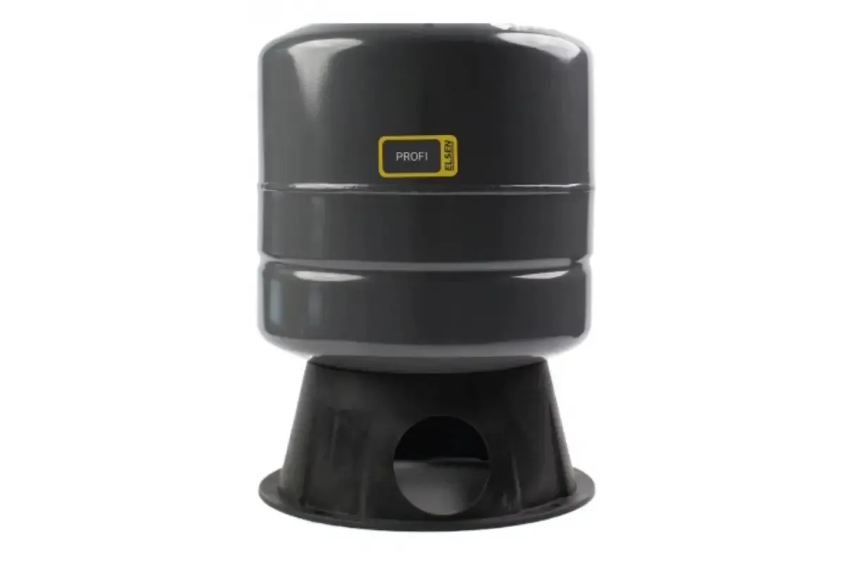Бак расширительный мембранный универсальный 36 л серый вертикальный На ножках Elsen Profi (CM) EMV02.36L