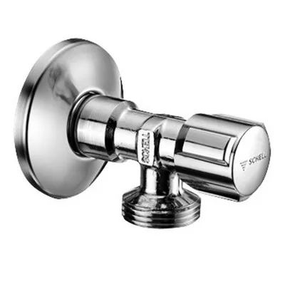 Кран-вентиль для сантехнических приборов 1/2"х3/4"  угловой Хром Schell Comfort 033000699