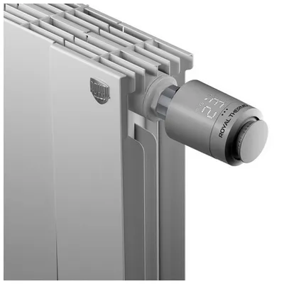 Головка термостатическая (термоголовка) M30х1,5 + Click Серебристый Royal Thermo Smart Heat RTE 77.001S